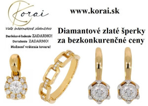 Diamantové zlaté šperky Korai